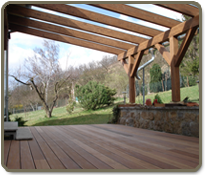 Überdachung einer Terrasse